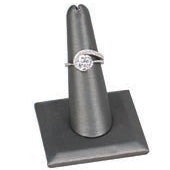 Single-Finger Ring Displays on Square Base, 2.13" L x 2.13" W