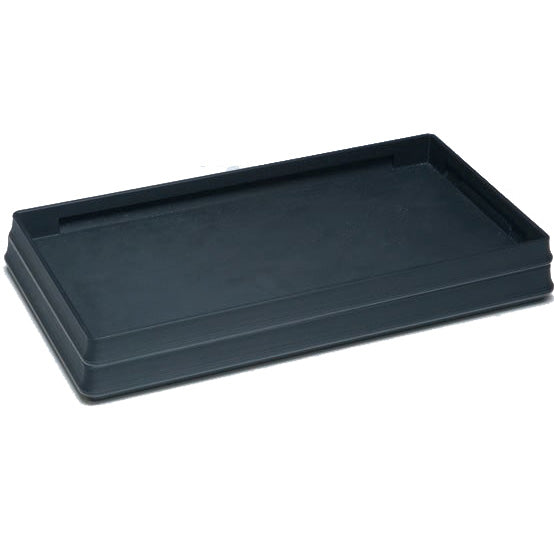 Black Plastic Utility Trays, 14.75" L x 8.25" W