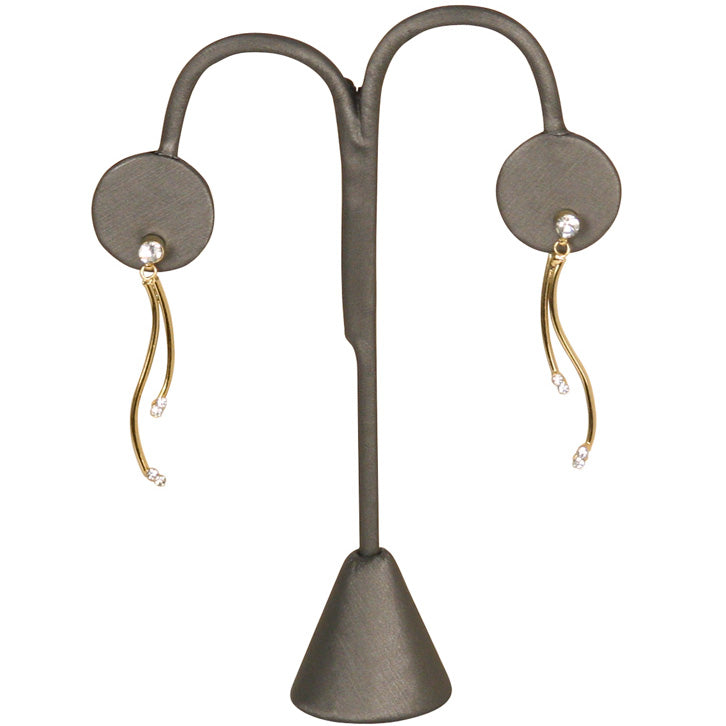 Earring Displays in Steel Gray, 6.25" H