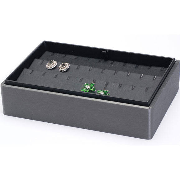 15-Pair Stackable Stud Earring Trays, 9" L x 6" W