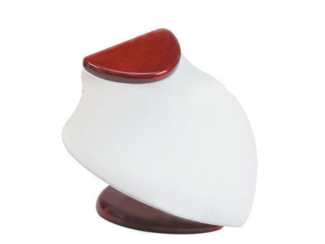 Standing Bust Displays in Pearl & Mahogany, 7.13" L x 5.75" W