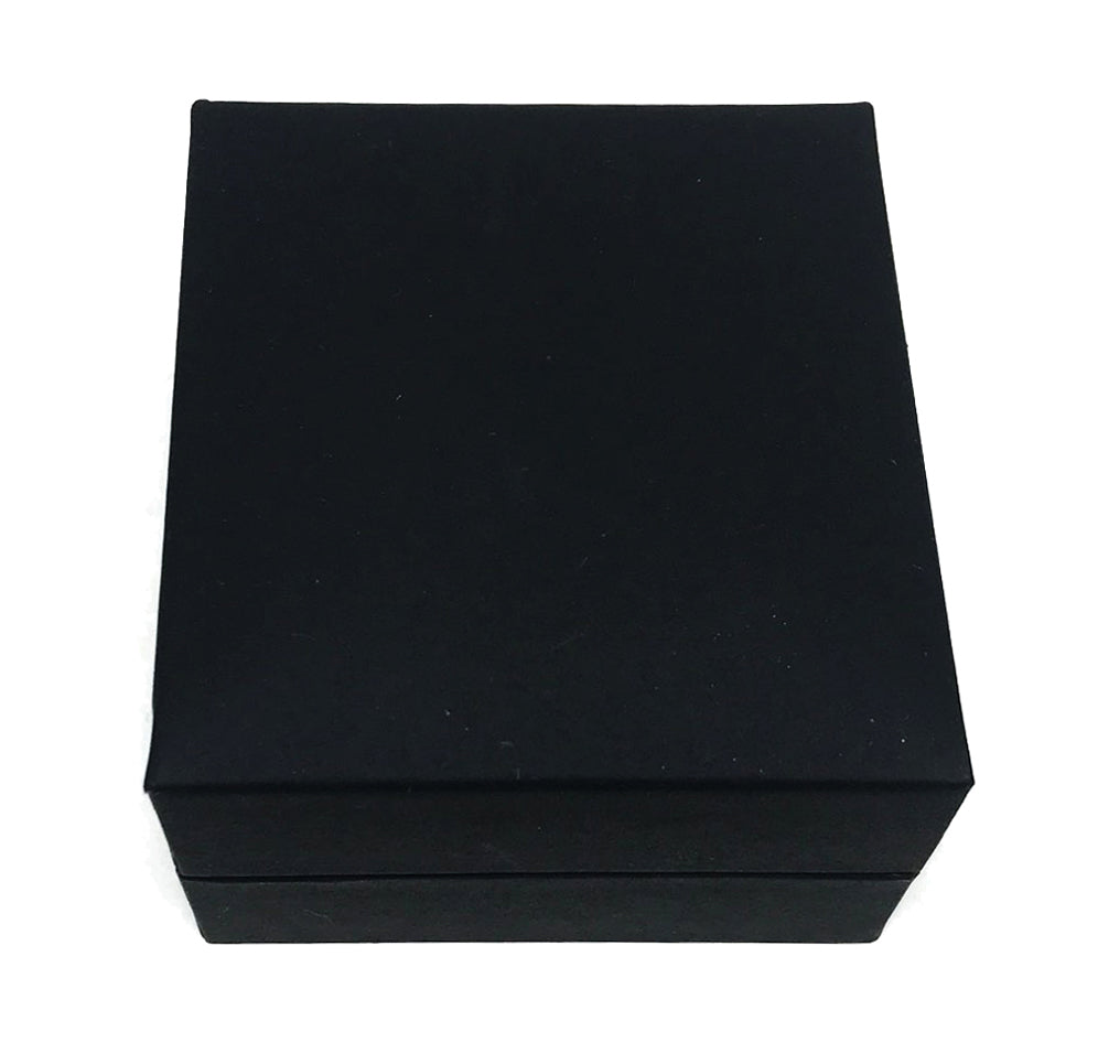 "Stealth" Stud Earring Box in Matte Black