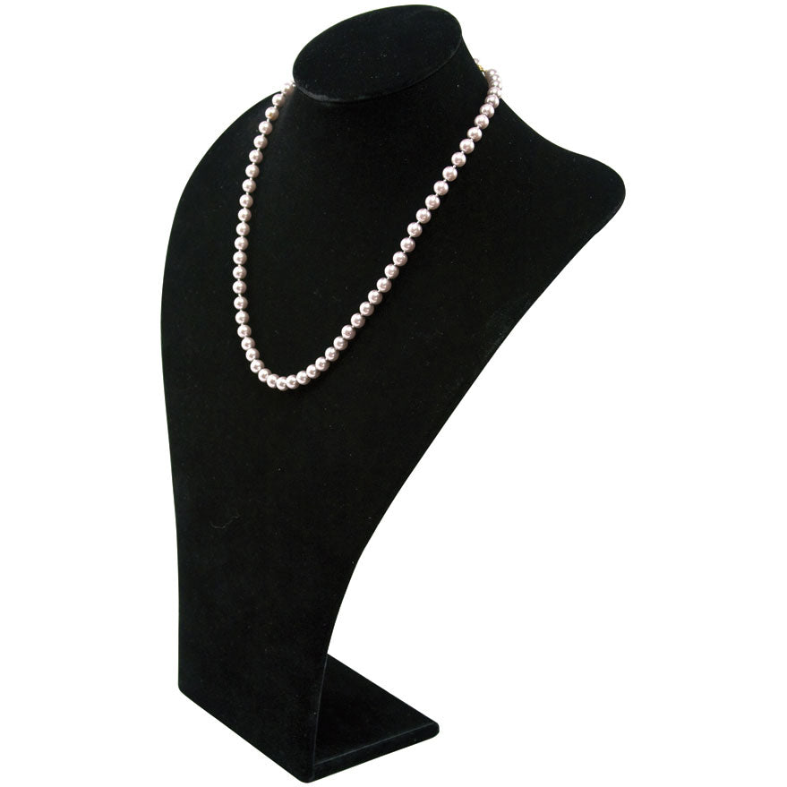 Wide-Shoulder Bust Displays in Pearl, 12" L x 6" W