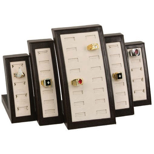 40-Ring Slot Display Set in Sandstone & Umber