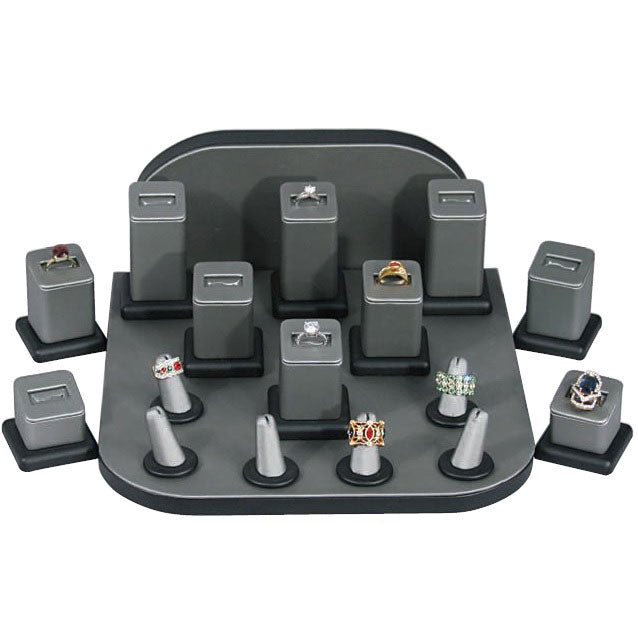 18-Piece Ring Slot Display Set