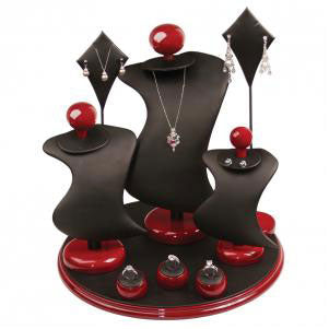 9-Piece Modern Round Jewelry Display Set