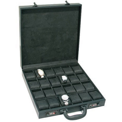 Diplomat "Salesman" 24-Watch Attaché Cases w/Combination Lock