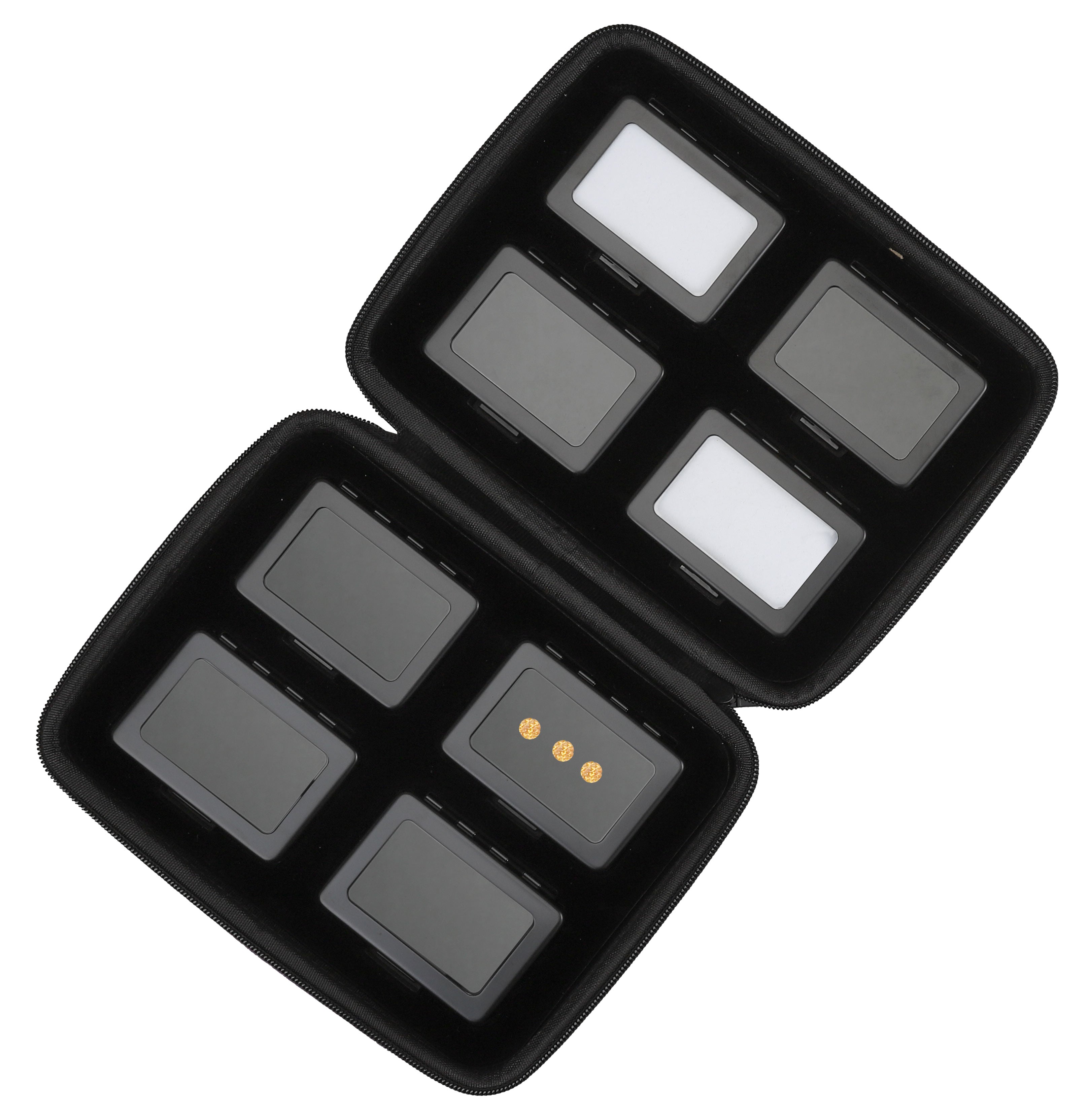 8 Metal Gem Boxes (80 x 55mm) in Zippered Folder