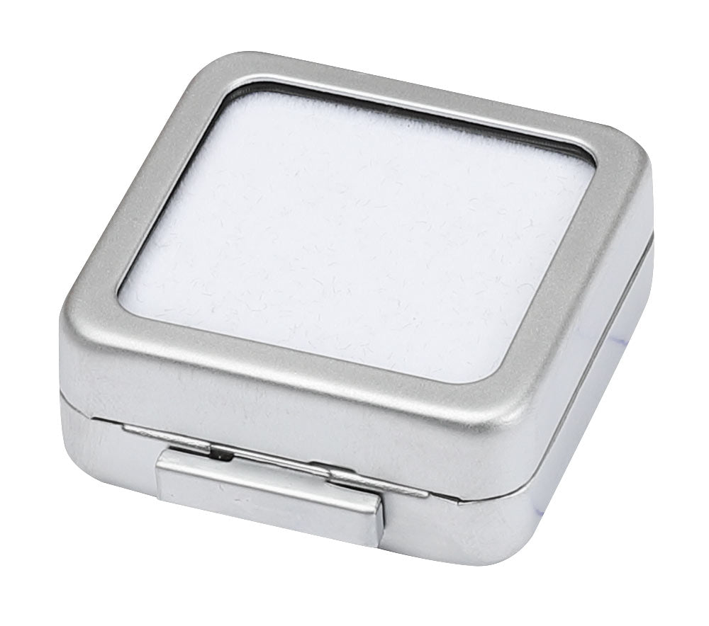 18 Metal Gem Boxes (40mm) in Zippered Folder