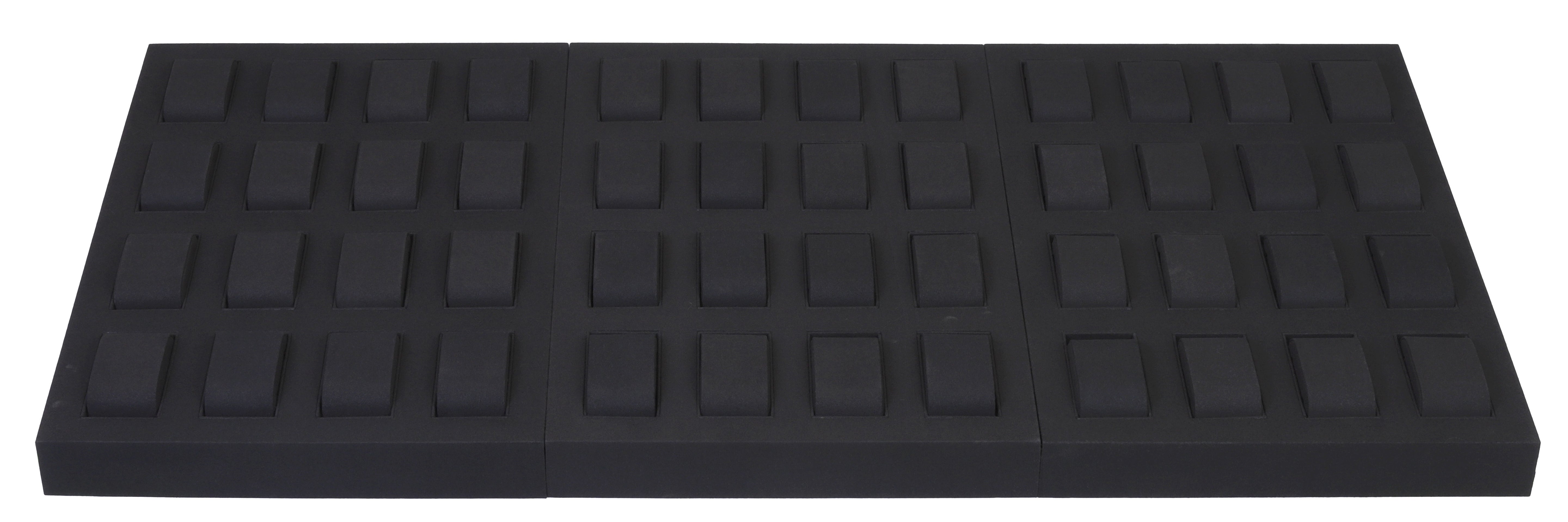 LUXE 48 Watch Display Tray Set in Microfiber Suede