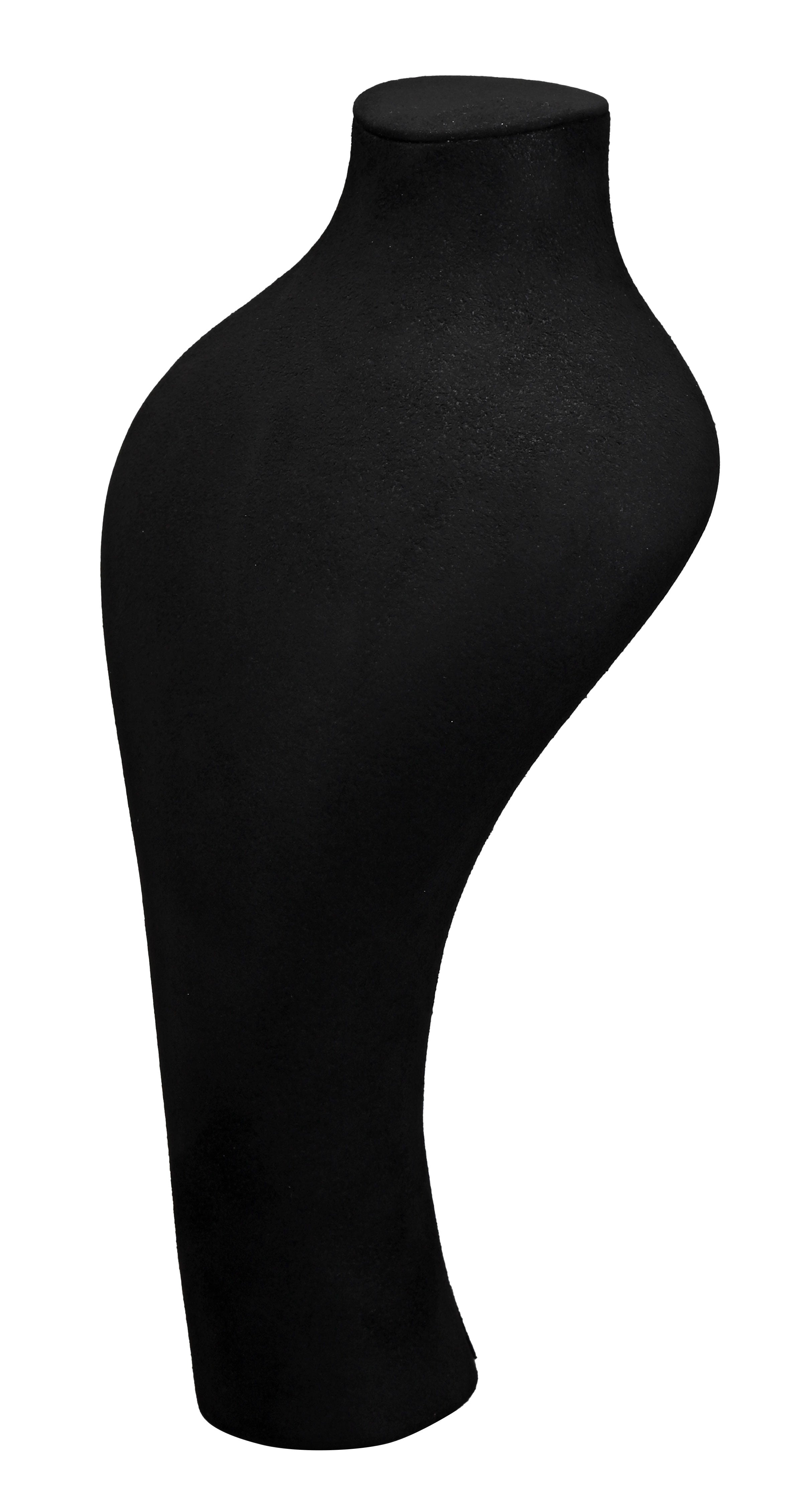 LUXE Designer Neck Bust in Microsuede, 14.5"H