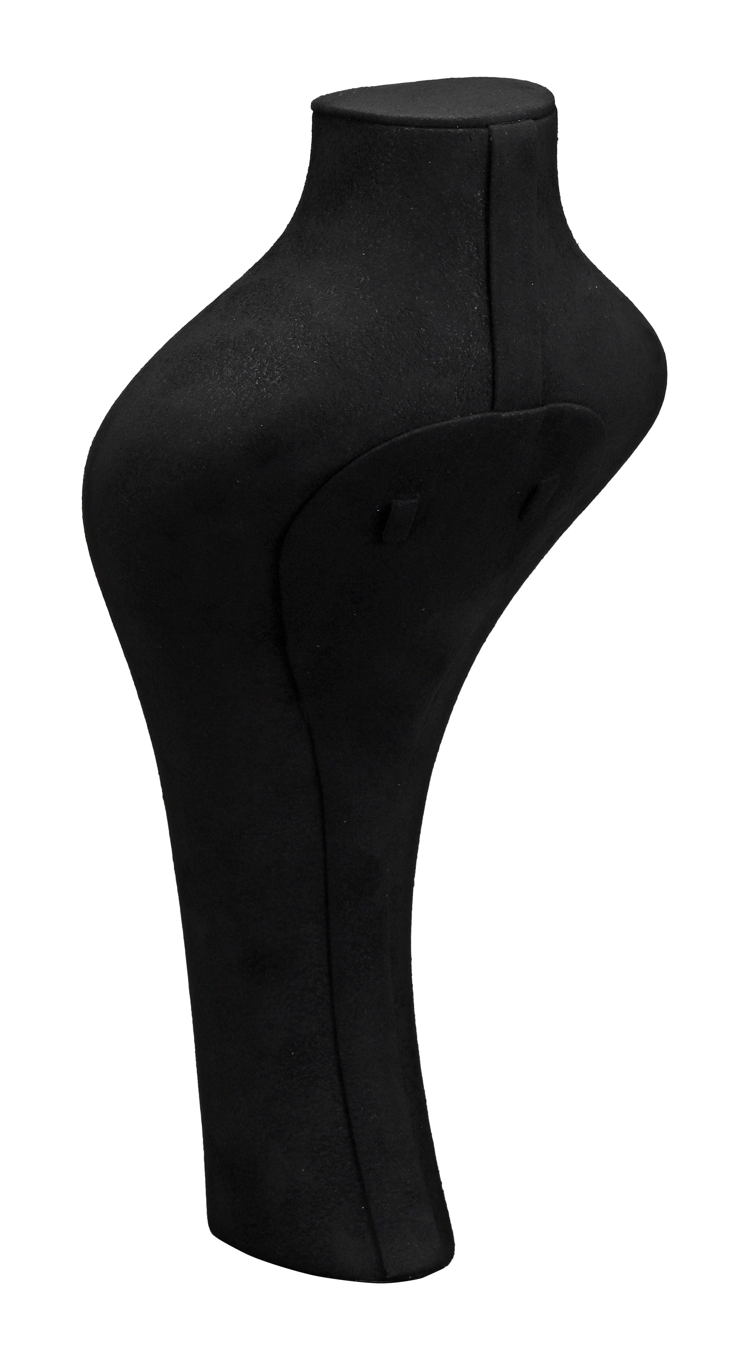 LUXE Designer Neck Bust in Microsuede, 14.5"H