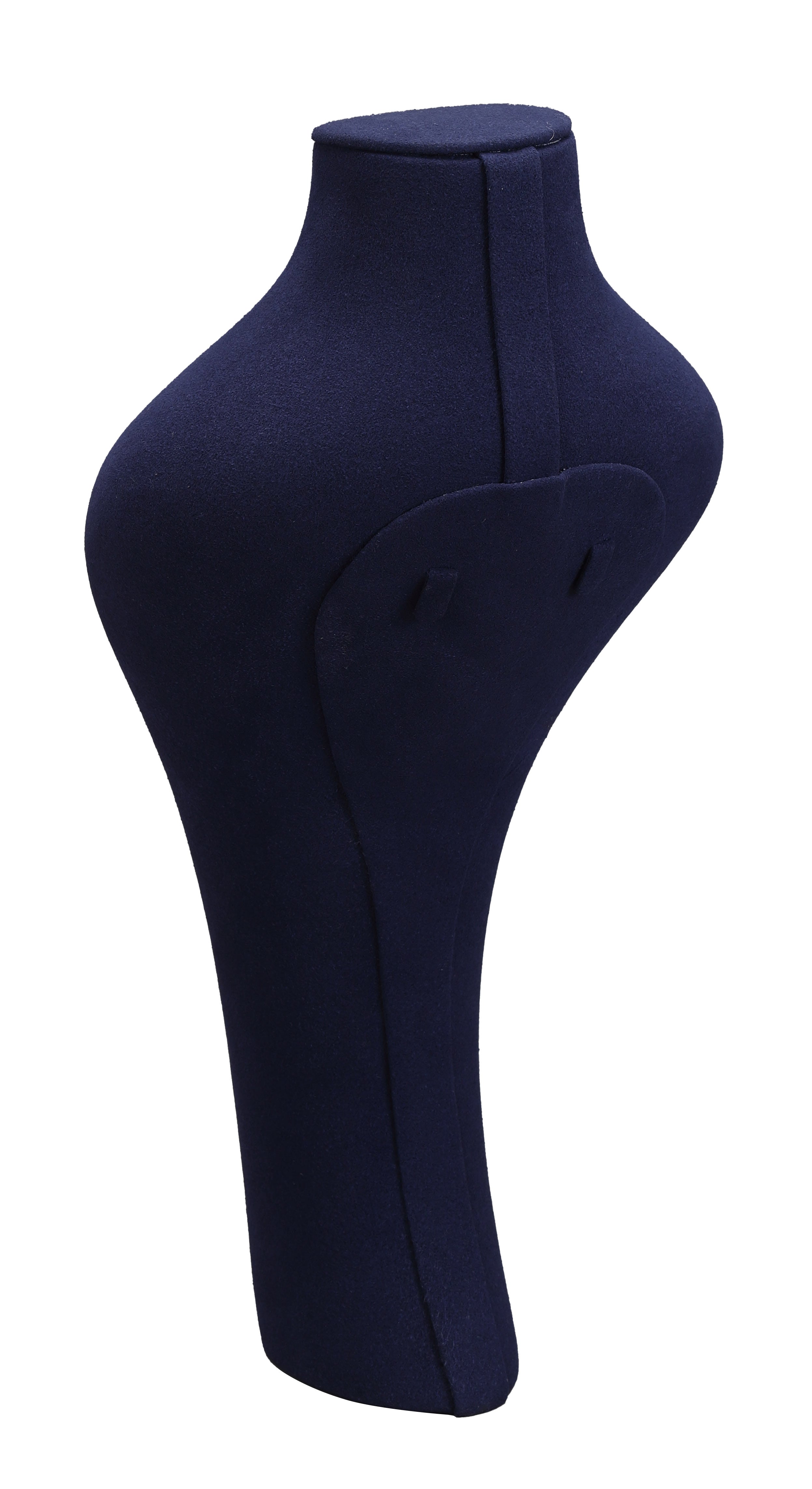 LUXE Designer Neck Bust in Microsuede, 14.5"H