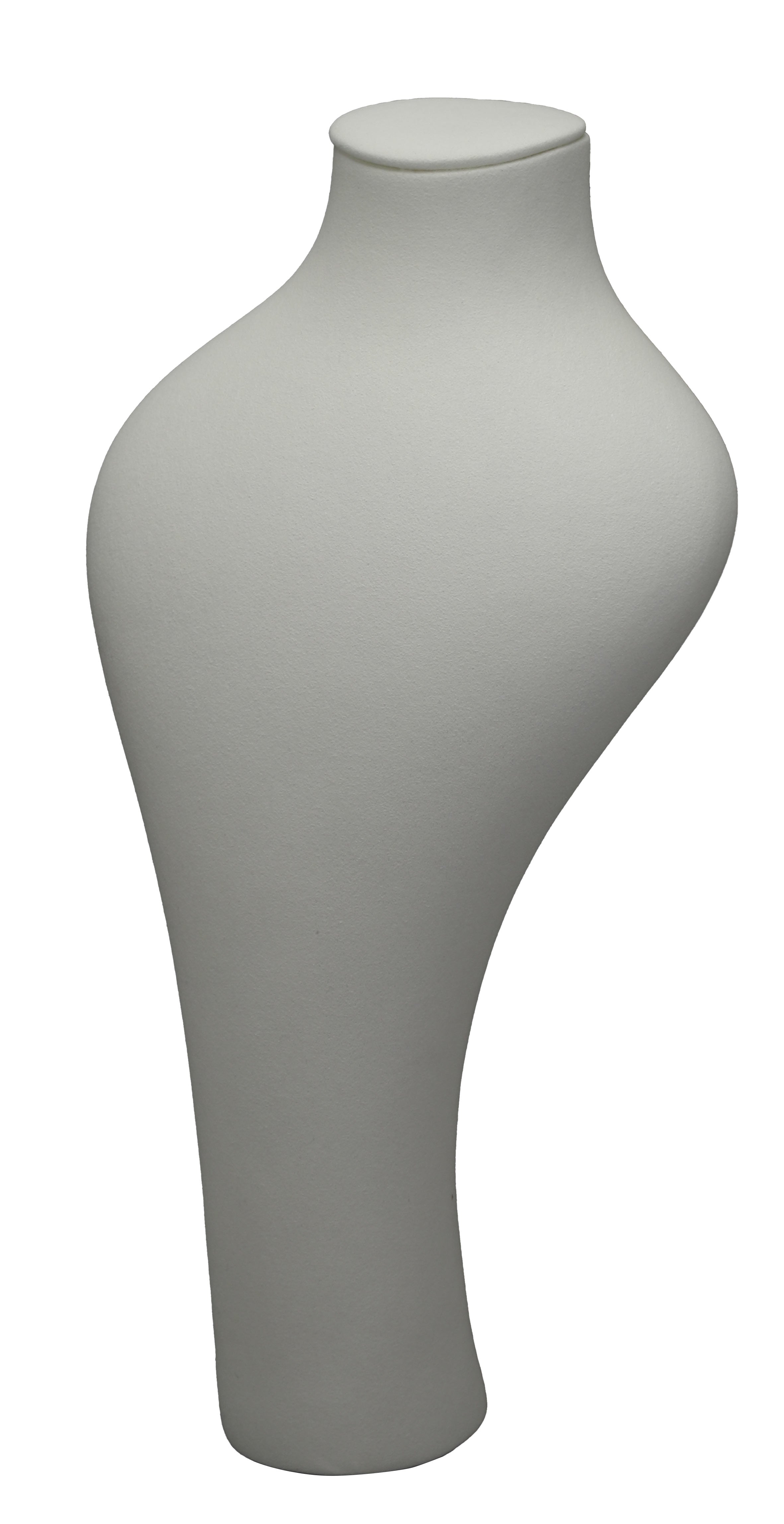 LUXE Designer Neck Bust in Microsuede, 14.5"H
