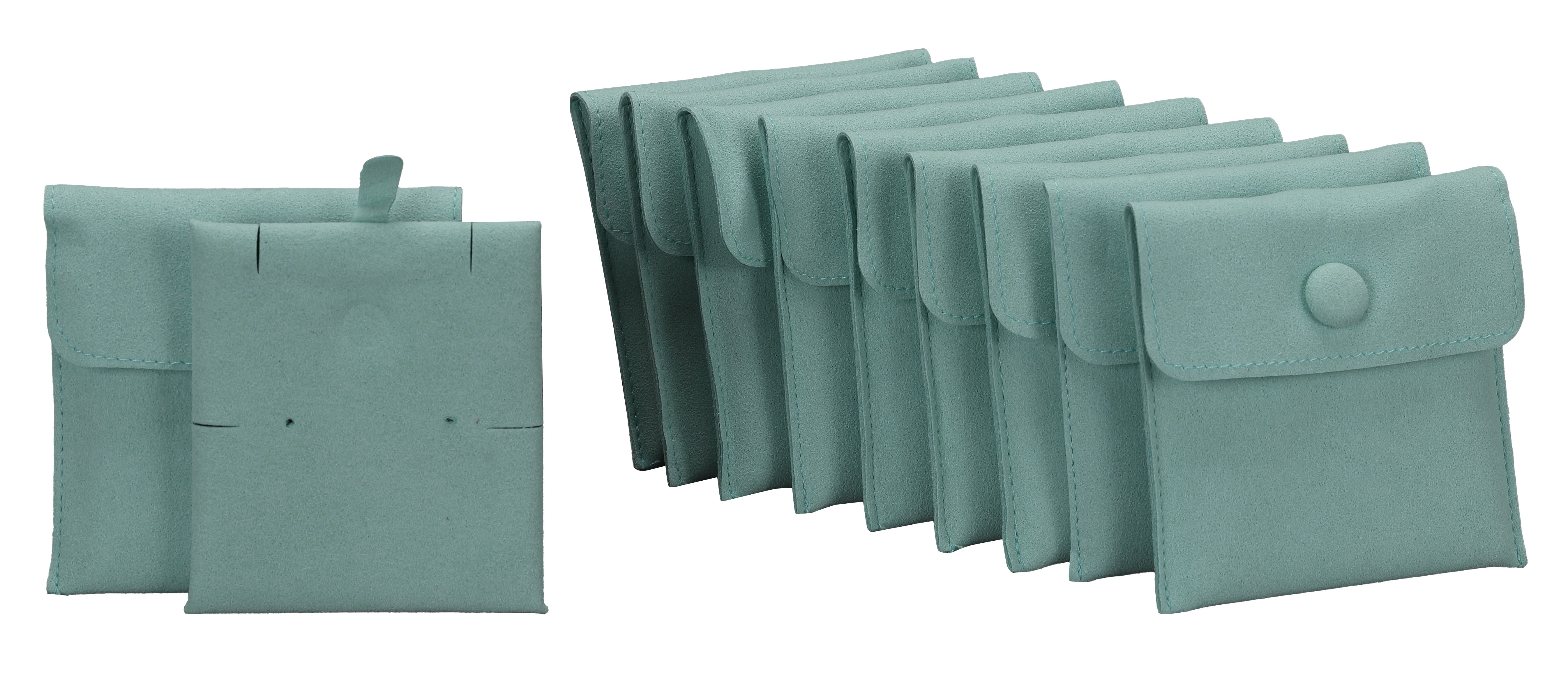 Microsuede Pouch with Snap Button and Multifunction Insert, Pk of 20