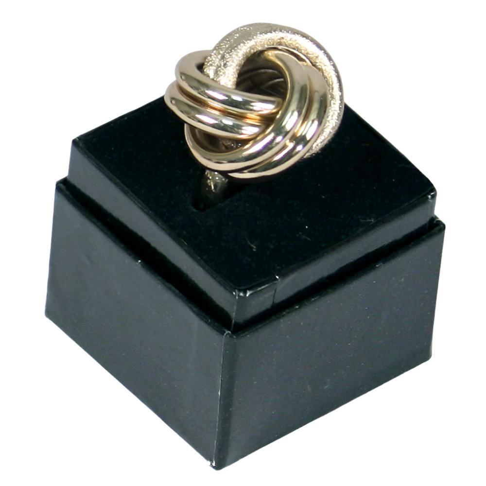 Cube Ring Box - Black/ Black Foam Insert