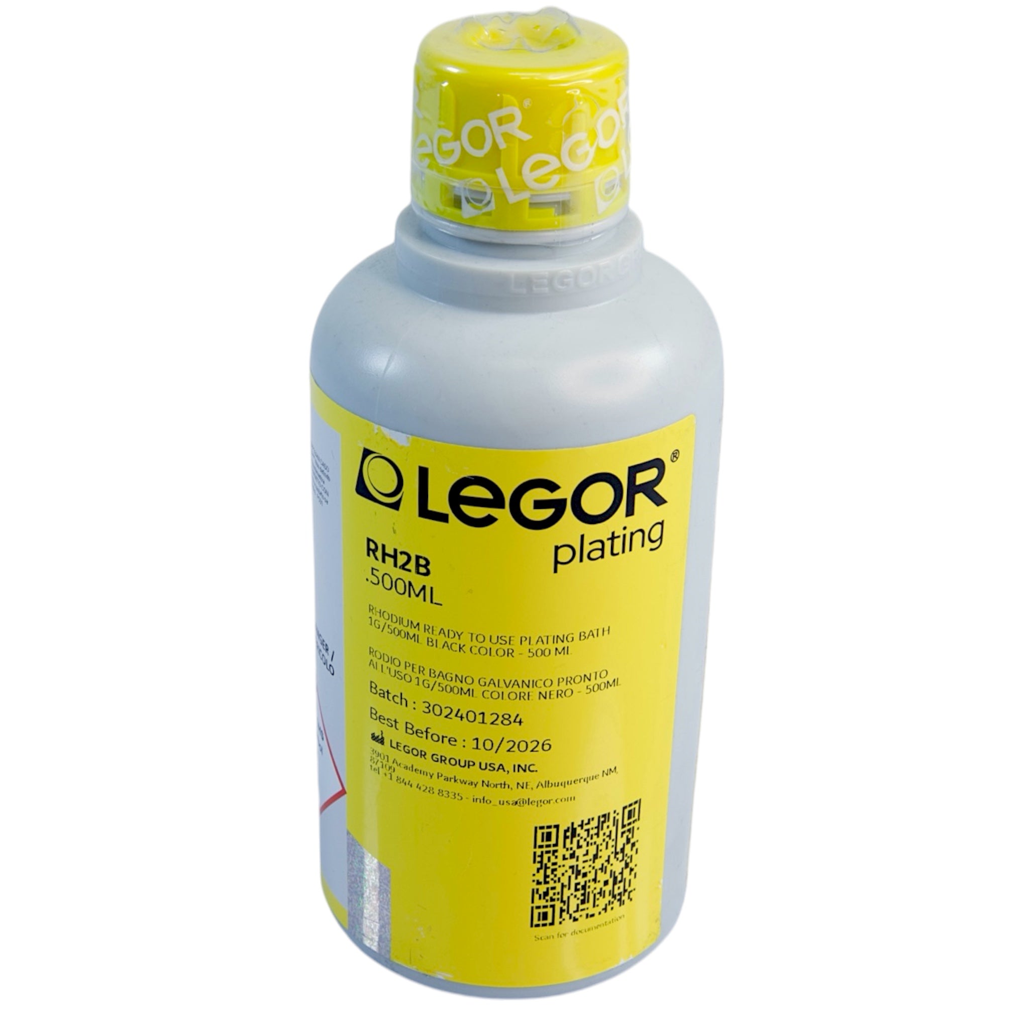 LEGOR Black Rhodium 1 Gram Bottle, RH2B