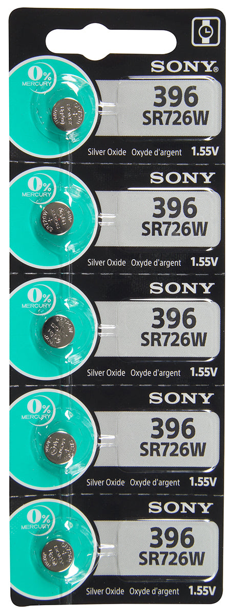 Sony/Murata 396 (SR726) Battery, Pk/5