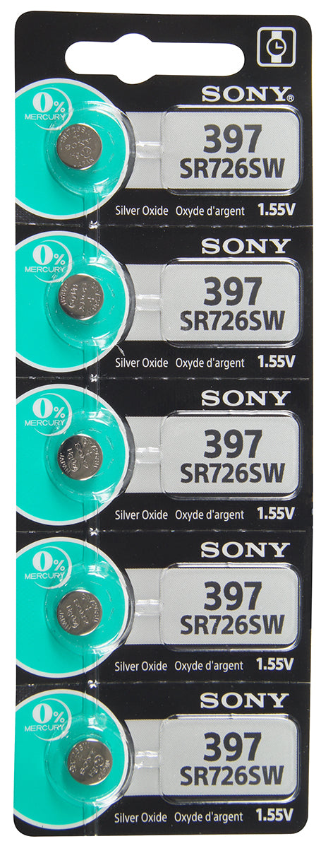 Sony/Murata 397 (SR726) Battery, Pk/5