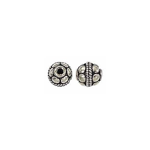 Sterling Silver Bali Bead - 6mm