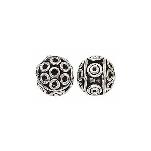 Sterling Silver Bali Bead - 9mm