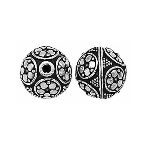 Sterling Silver Bali Bead - 13mm