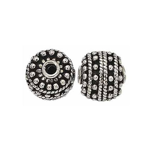 Sterling Silver Bali Bead - 12mm