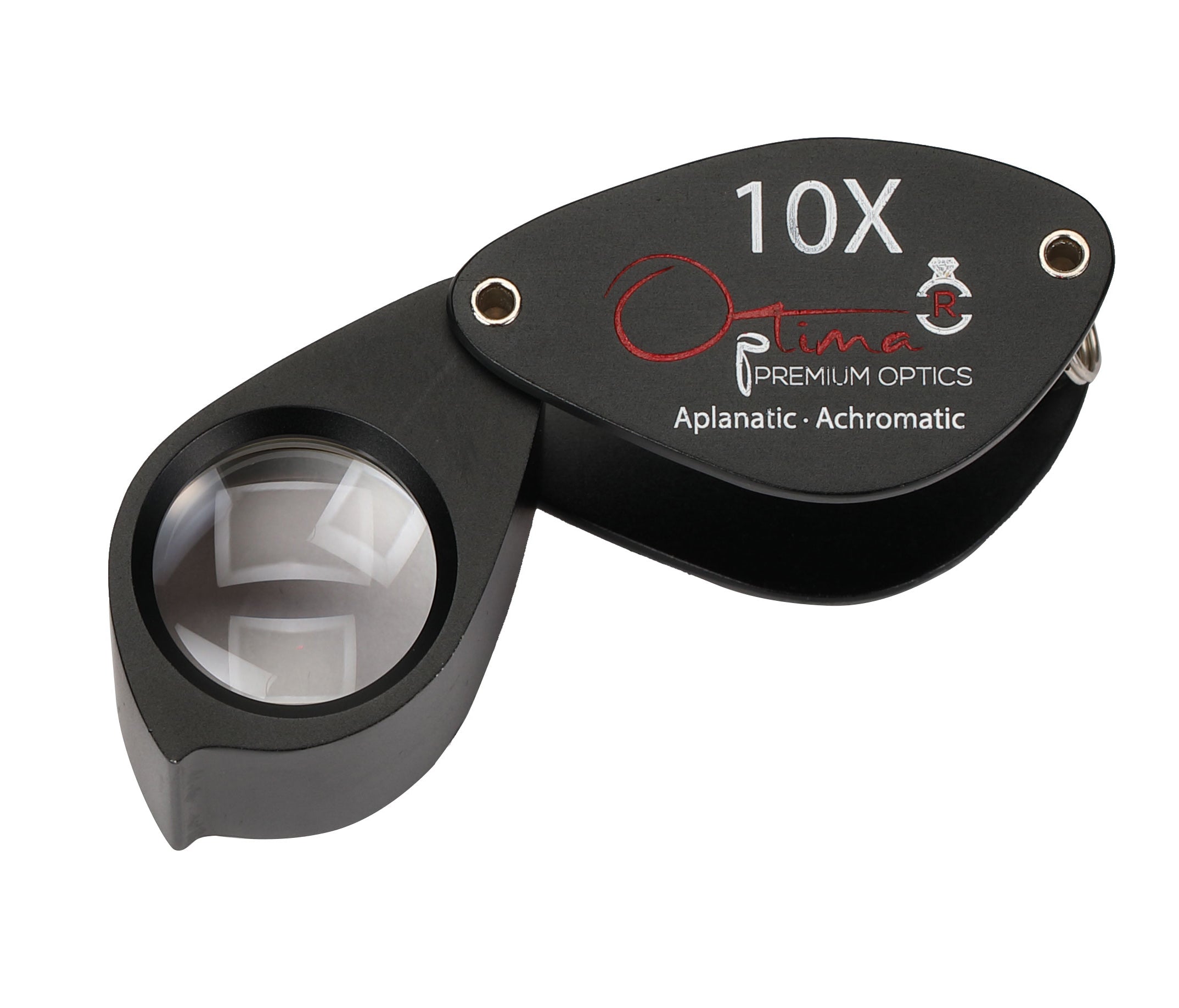 Optima 10X Premium Optics Diamond Dealers Loupe - Silver