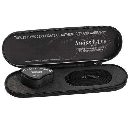 Swiss-Axe&trade; Triplet Hawk Diamond Loupe