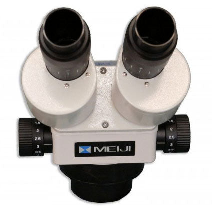 Meiji Microscope Head Only (0.7x - 4.5x) Binocular Zoom Stereo Body, Working Distance 93mm