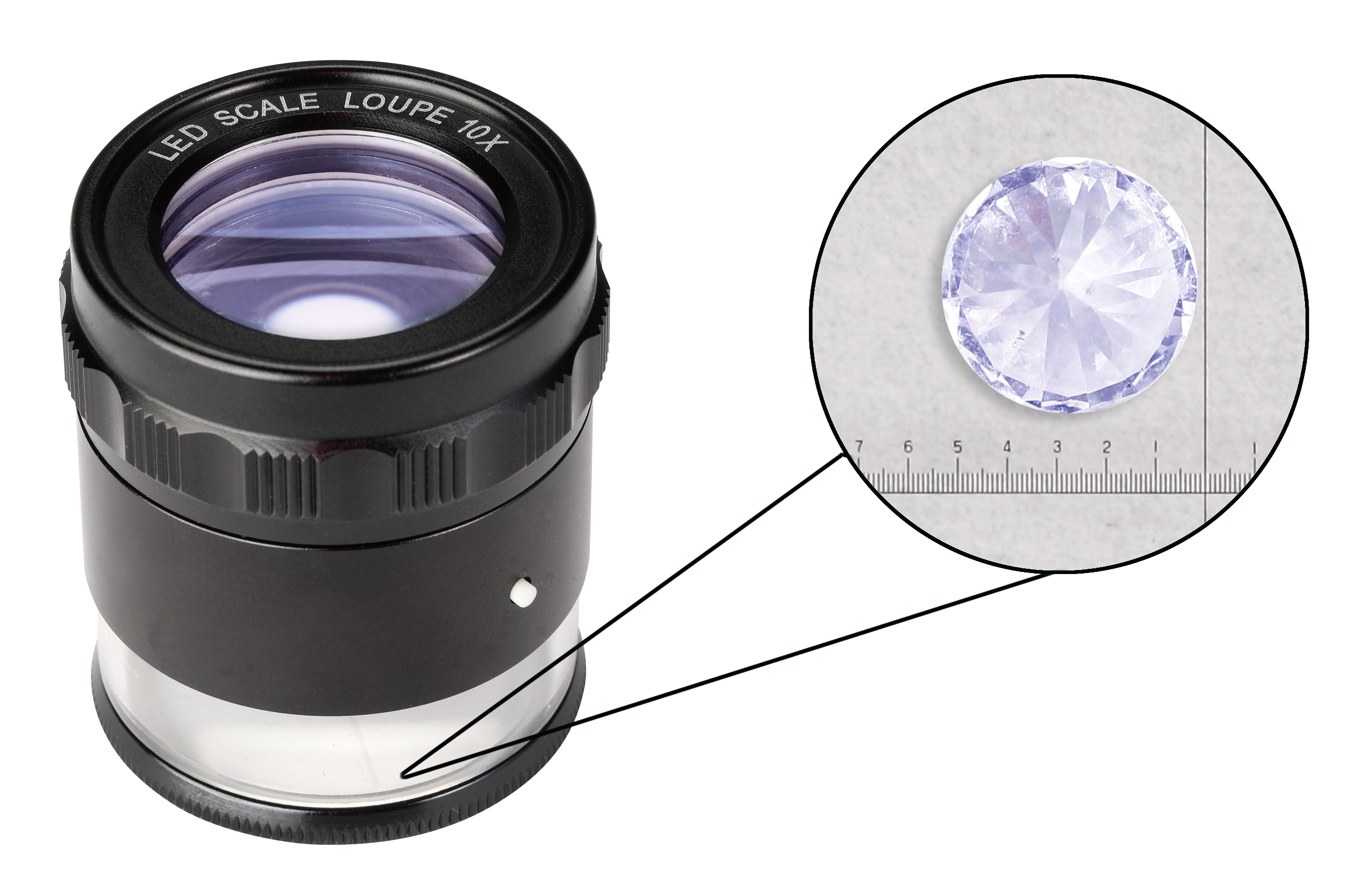 TOYO Estimation Loupe with LED Light & 9 Scales