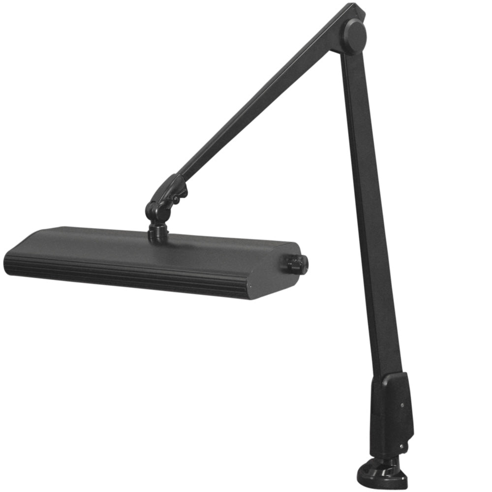 Dazor Lumilus LED Clamp-Base Light (41" Modern Arm, Black)