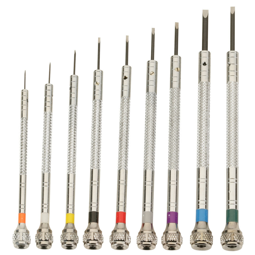 9-Piece Flat Screwdriver Sets in Case