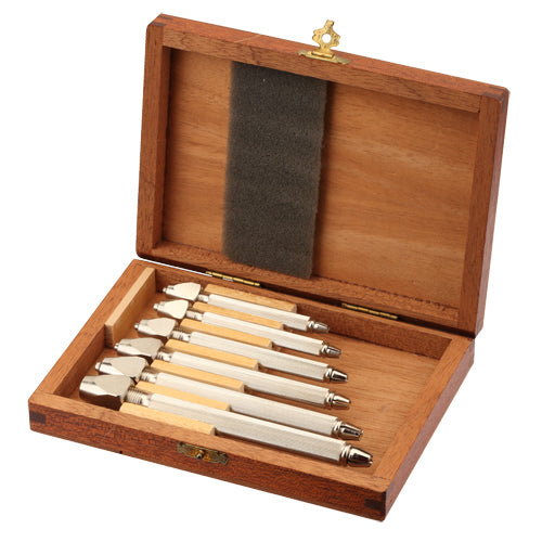 Pin Vise Set Of 6 In Wooden Box