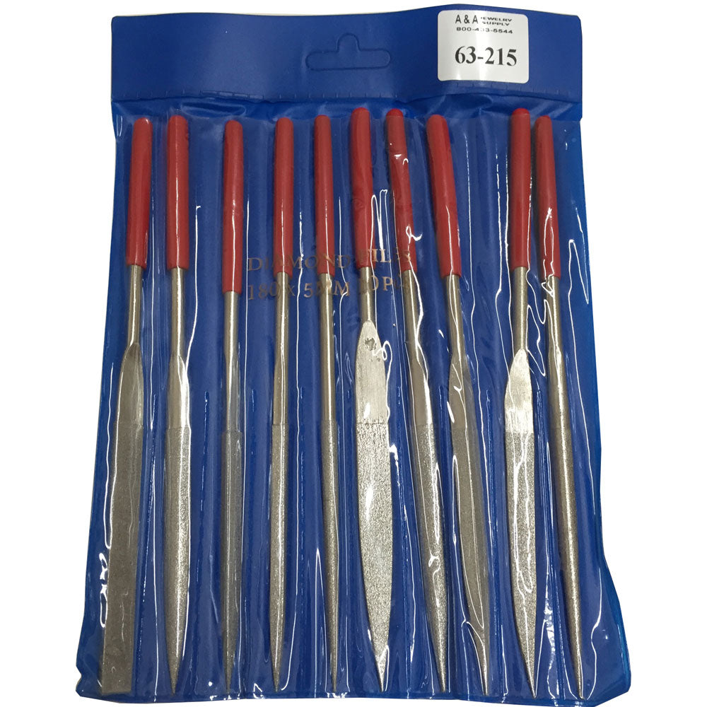 Set of 10 Diamond Needle Files