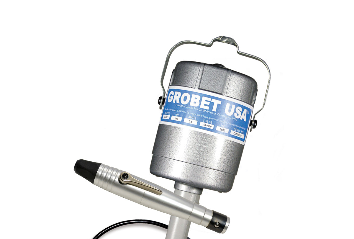 Flexible Shaft Motor with Quick Change Handpiece by GROBET USA® 