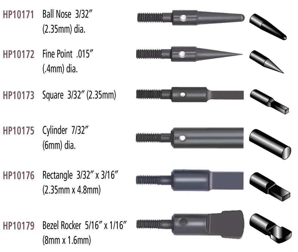 Threaded Anvil Points choice of 6 or 6pc Kit