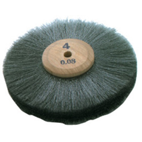 Steel Wheel Brush 4" Diameter 4 Row