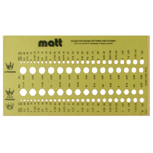 Matt Round Setting Templates