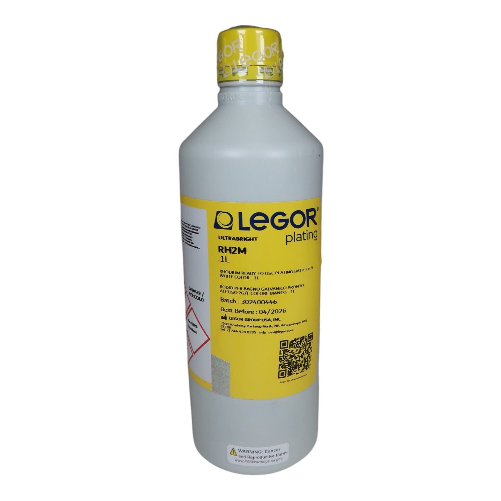 LEGOR Rhodium 2 Gram Bottle, RH2M