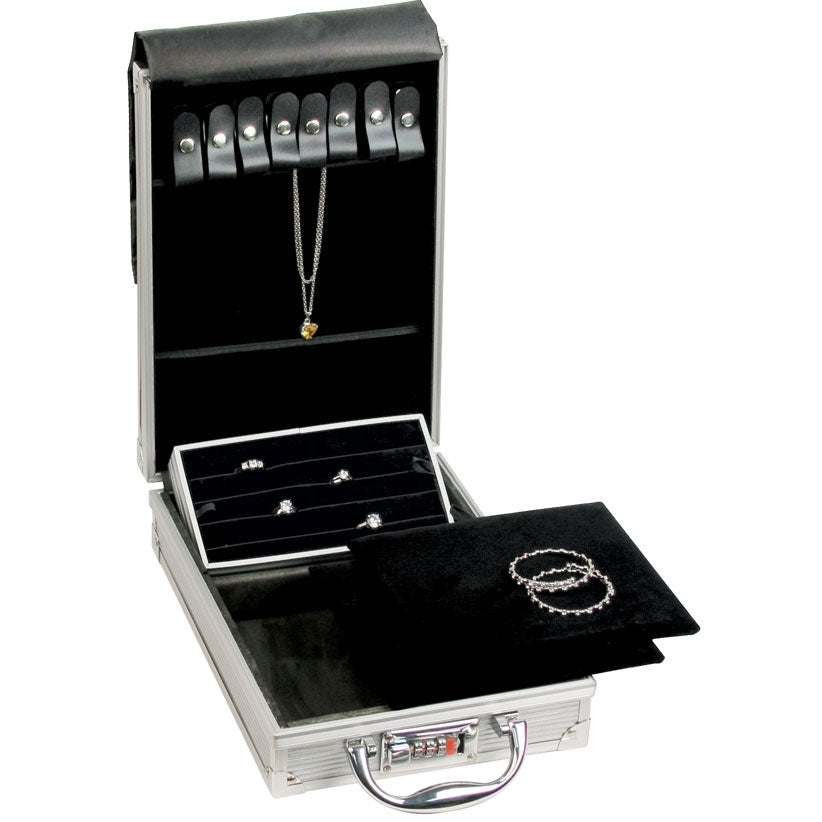 Aluminum Jewelry Attaché Cases, 8.5" L x 12" W