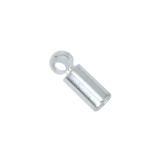 Heavy Tube Cord Ends - Silver Plated 5PC