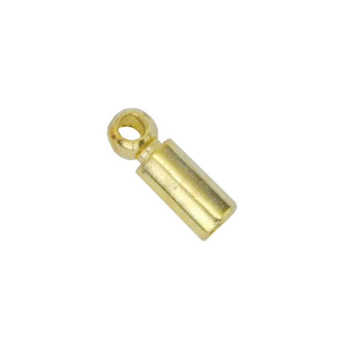 Heavy Tube Cord End - Gold Plated 5PC