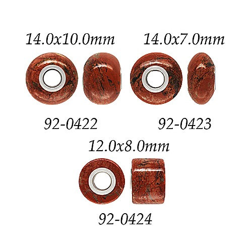 Red Jasper w/ 5mm Grommets