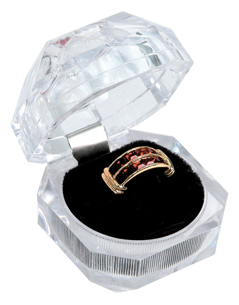 "Crystal Acrylics" Ring Slot Box, Pk/12