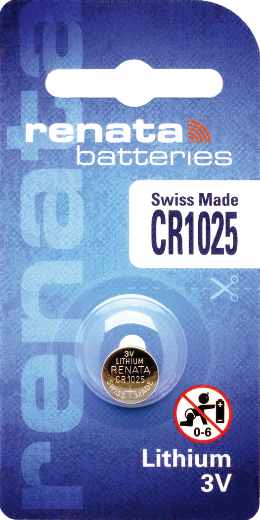 Renata CR1025 Battery 3V Lithium Coin Cell