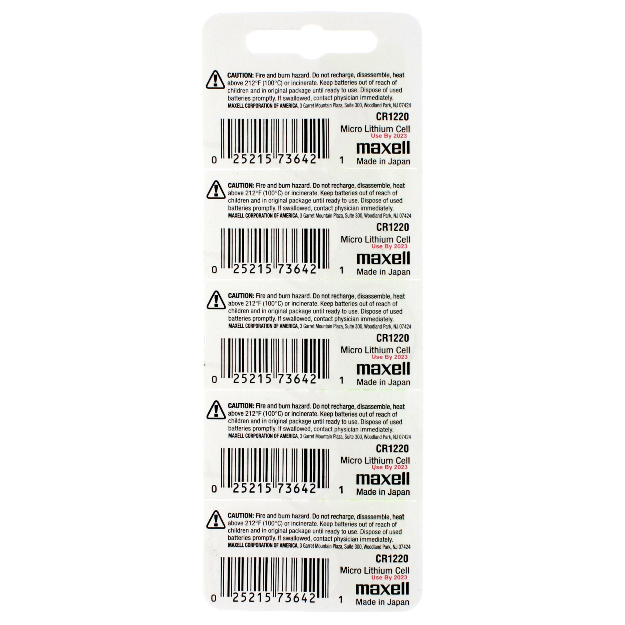 Maxell 1616 (CR1616) Battery, Pk/5