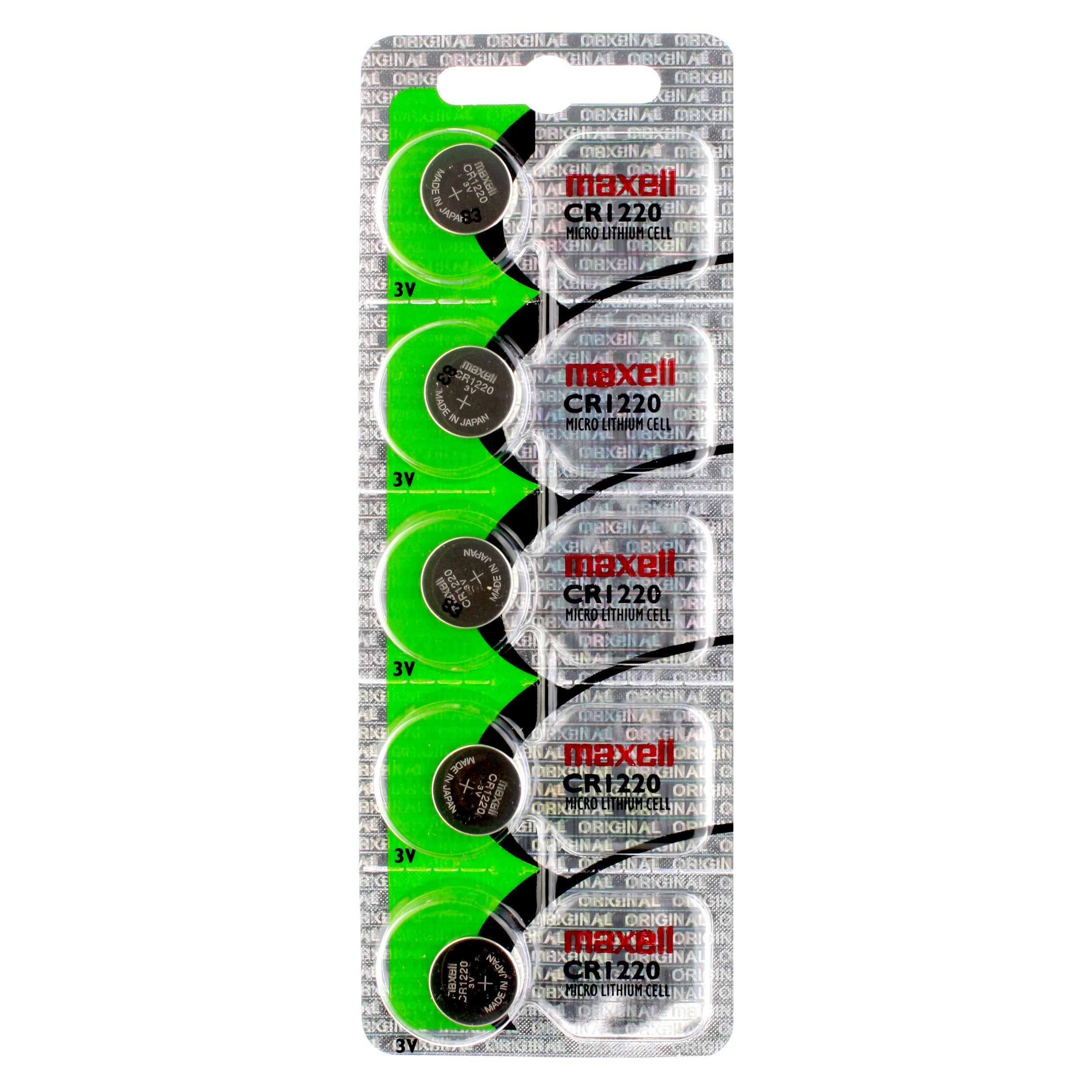 Maxell 1220 (CR1220) Battery, Pk/5