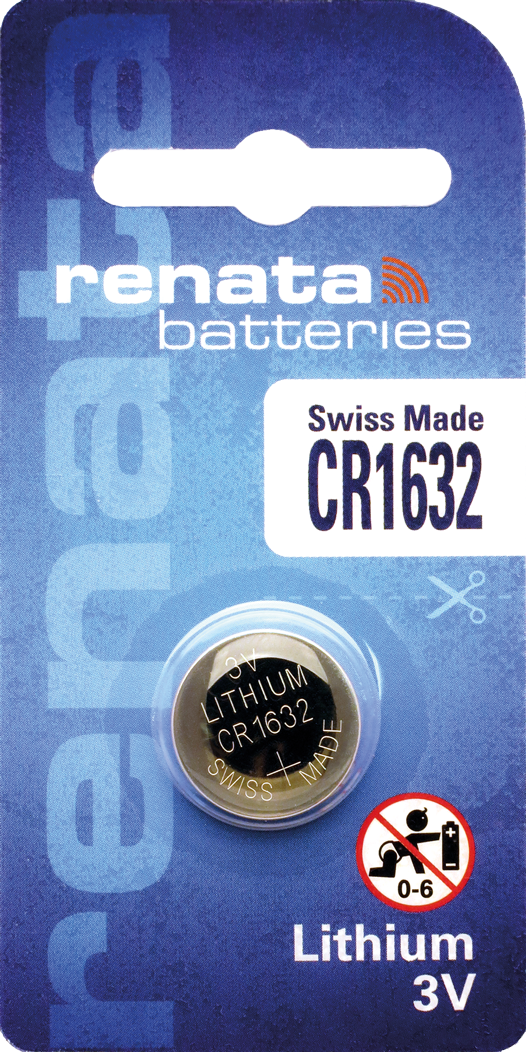 Renata CR1632 Battery 3V Lithium Coin Cell