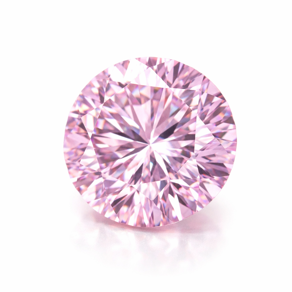 Round Pink Lab-Grown Diamond